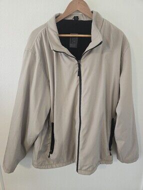 RC Expedition Robert Comstock Mens XL Tan Bomber Jacket